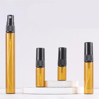 5/10 STÜCKE 5ml 10ml Braune Sprühflasche Mini Glas Parfümflasche Leere Kosmetikflasche Bernstein Proben Glasfläschchen Großhandel