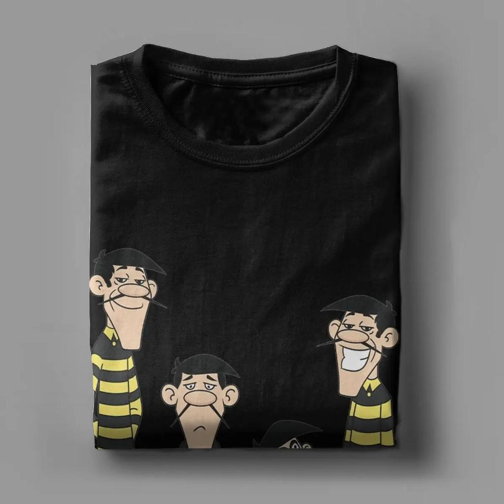 The Daltons Lucky Luke Men T Shirt Novelty Tees Short Sleeve Round Neck T-Shirts 100% Cotton New Arrival Clothing