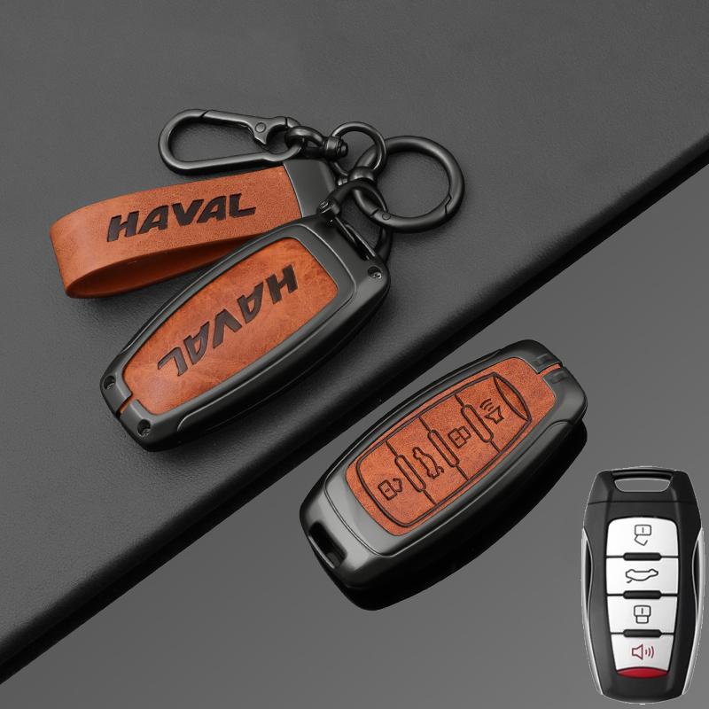 Zinc Alloy Car Key Case Protector Cover for Great Wall Haval Jolion 2022 H6 H7 H4 H9 F5 F7 F7X F7H H2S GMW Dargo Accessories