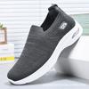 Summer Men's Fly-woven Sports Shoes Soft-soled Casual Middle and Old Dad Shoes Walking Light and Comfortable Shoes Casual Versatile