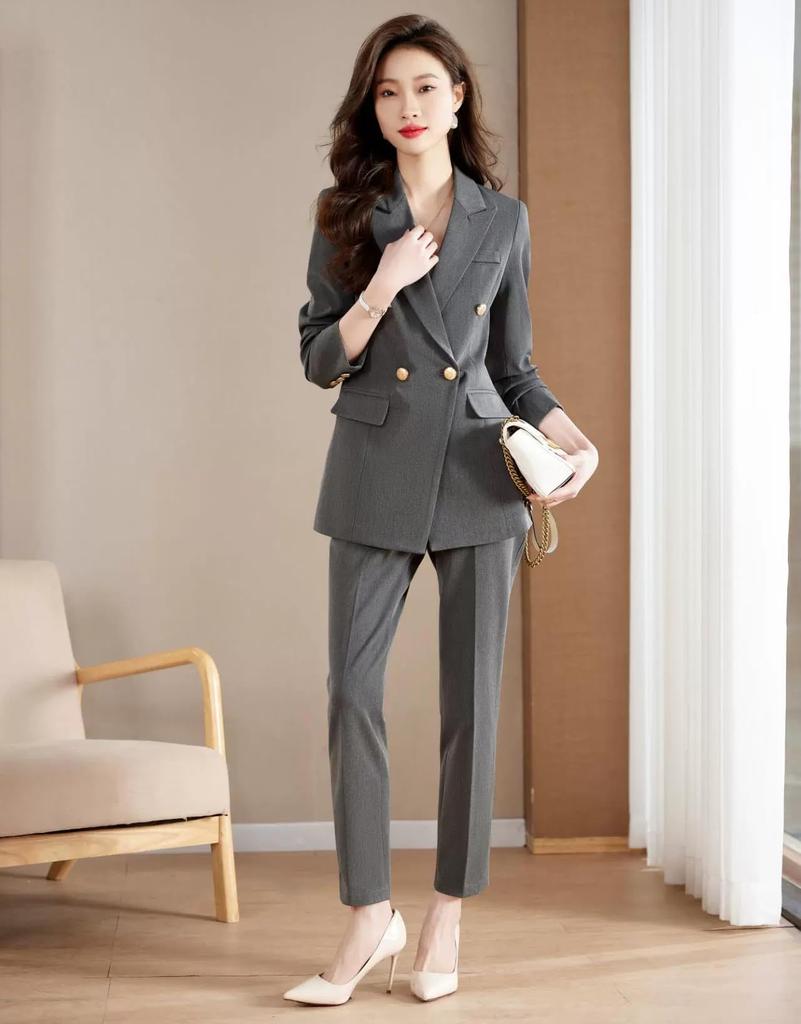 Formal Suit for Jacket and Perfect for and Casual Stylish and Relaxed Slimming Suitable for Entrance and Office Slimming and [KOSIKINI] Women