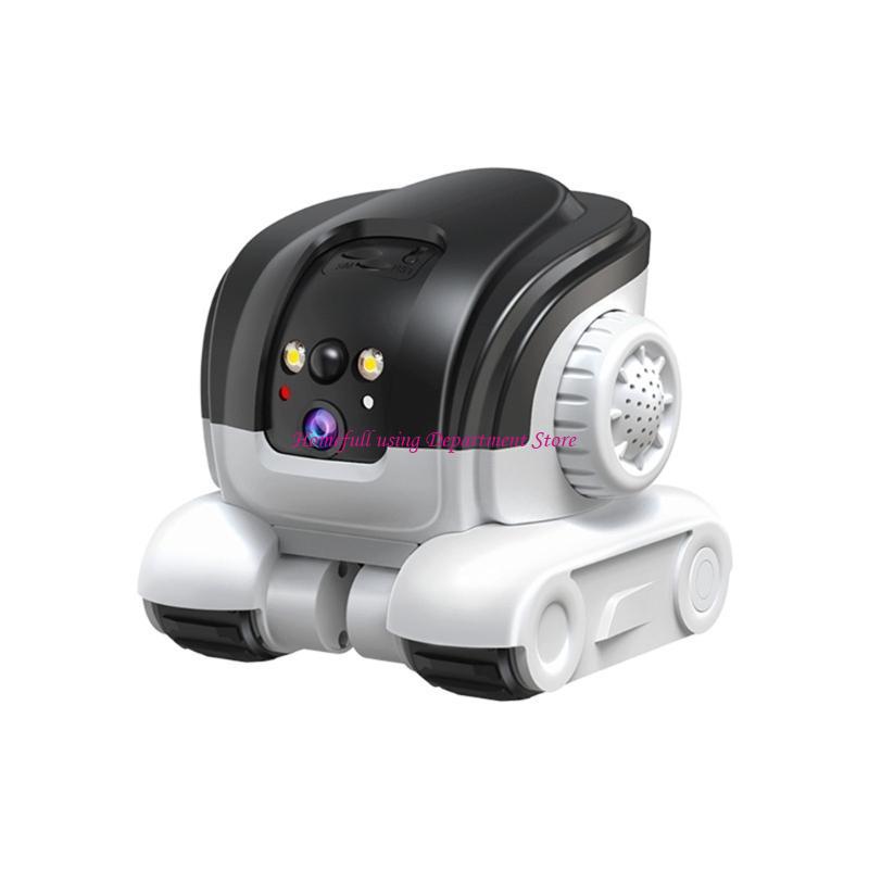 

ABS Pet Monitoring Car 1080P Automatic Tracking Mobile Camera On Wheel with Clear Night Viewing For Dog Cats Training