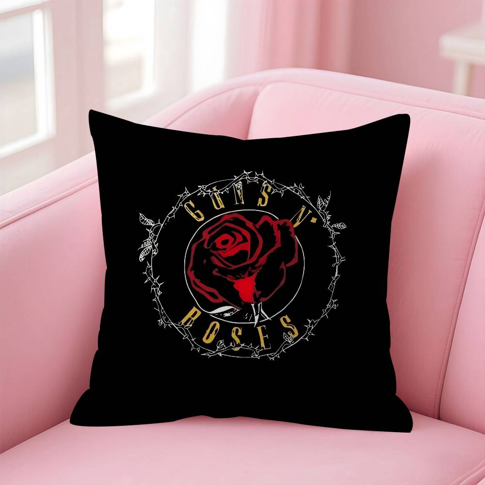 Rock Music Band GGuns N Roses  Personalized Pillow Dust Cover Bedroom Kids Party Decoration Pillowcase Birthday Children Gift