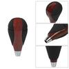 ZS Shift Knob Shift Lever Walnut Color Carbon Leather Leather Fit Toyota Lexus IS RX3 ES GS LS (Red)