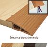 1PC 1m/39.37inch Wood Floor Transition Strip Edge Closing Strip Floor Seam Wear-Resistant Soft Plastic Flat Buckle Dge Threshold