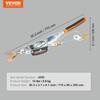 VEVOR Come Along Winch, 5 Ton (5,000 Kg) Pulling Capacity, 3.5 M Steel Cable, 3 Hooks, Heavy Duty Ratchet Power Puller Tool with Dual Gears