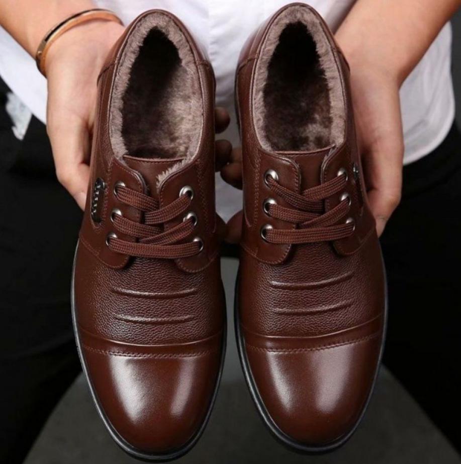 Men Genuine Leather Boots Winter Men Super Warm Ankle Boots Luxury Brand Boots For Man Bota Masculina Erkek Bot Botas Hombre