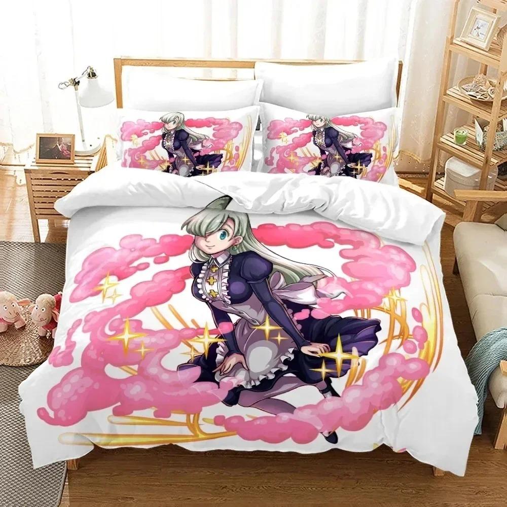 Collezione Biancheria da Letto I Sette Peccati Capitali Singolo Gemello Matrimoniale Queen King Size Collezione Letto Anime Camera da Letto Adolescente Copripiumino Collezioni Lenzuolo