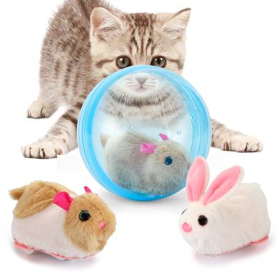 Hamster In Rolling Balls Smart Cat Toy Rolling Balls Interactive Cat Toy for Pet Toy Electronic Hamster Rolling Balls