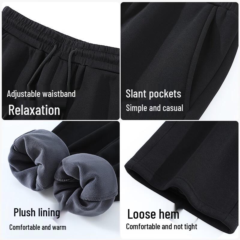 Baleno Herren Winter Warme Weitbeinige Freizeithose