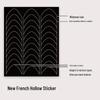 Autocollants pour Nail Art Double Usage en Forme de V Français Creux