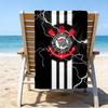 Sport Club Football Crest Printed Beach Towel, Super Soft Microfiber, Perfect Gift Birthday, for Pool, Beach, Travel, for family and friends