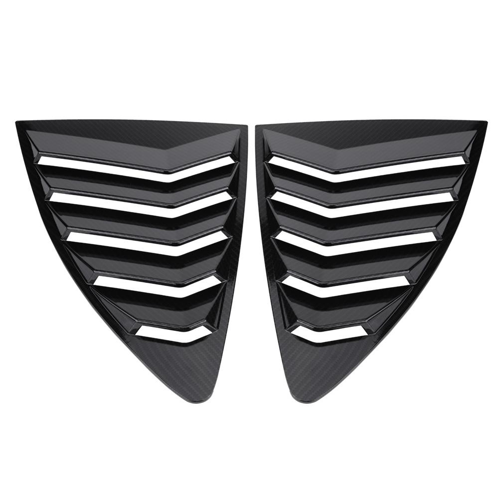 1 Paar Zijraam Louver Ventilatiekap Sierlijst voor 86CelsiusScion FR S 13-18 Zwart
