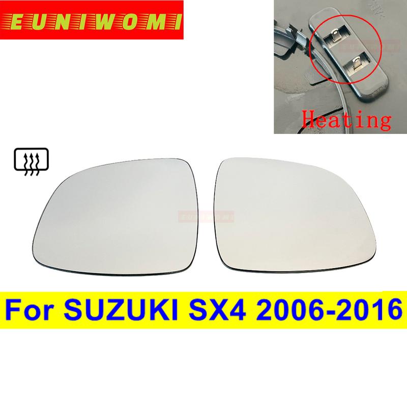 Auto Side Door Convex Heated Car Rearview Mirror Glass For SUZUKI SX4 2006 2007 2008 2009 2010 2011-2016