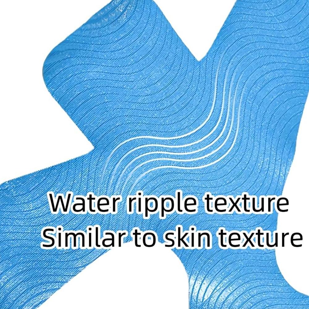 10 Pezzi Kinesiology Tape per Caviglia Pretagliato Atletico Cotone Impermeabile Traspirante Supporto Muscolare Sollievo dal Dolore ai Legamenti