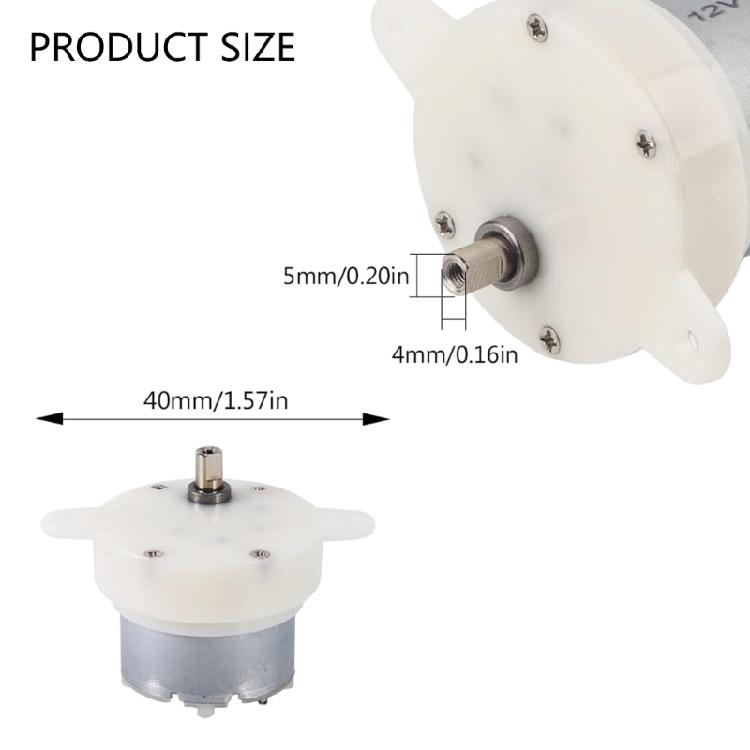 Small Display Rotation Motor 12V 3 40mm Diameter Reversible Motor Steel Component for Jewelry Craft Presentations