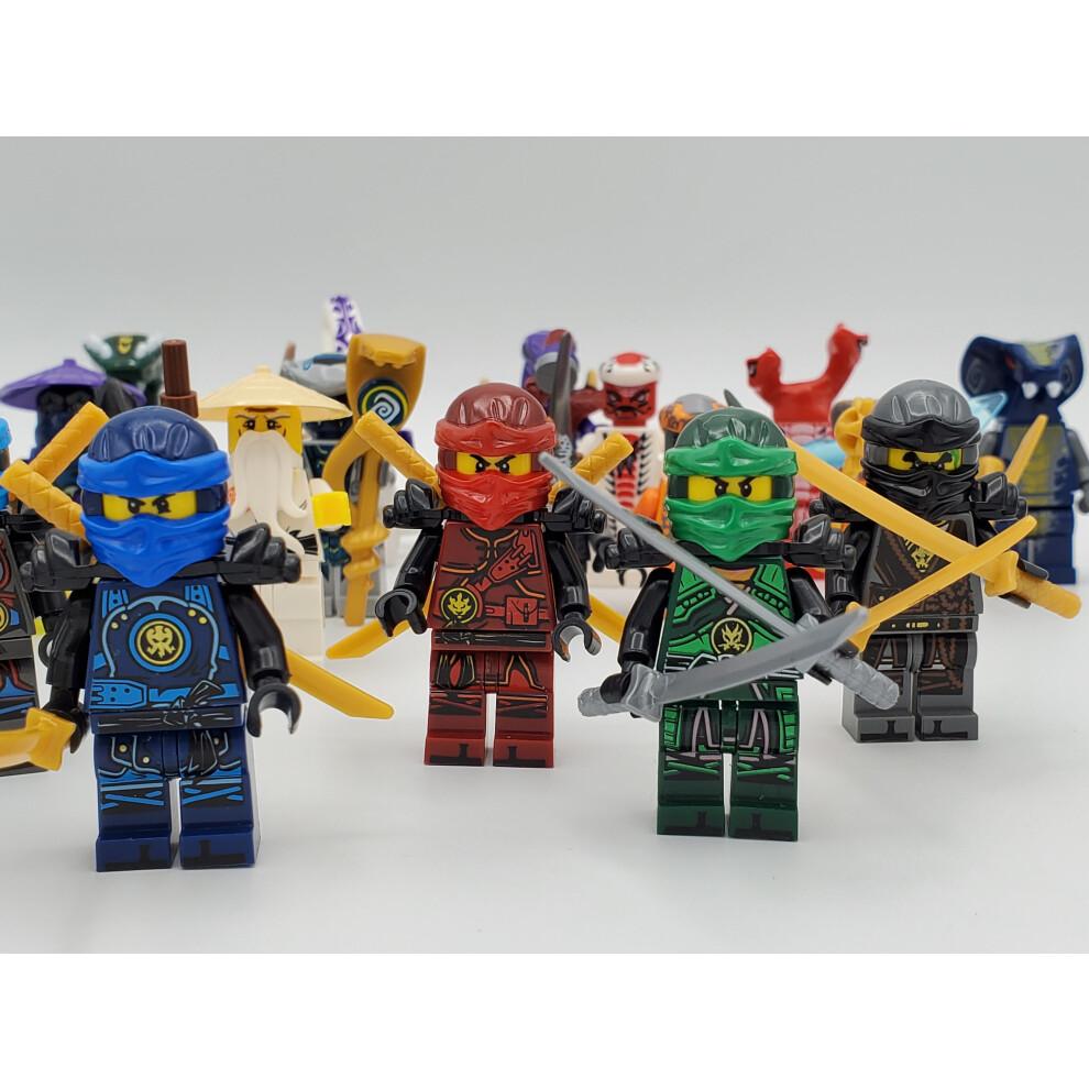 Zestaw 24 szt. Mini Figurek Ninja Seria Wężowa Klocki Zabawki