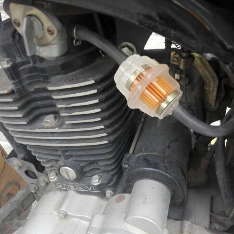 2/10Pcs Universal Motorcycle Gasoline Filter Fuel Filter Bowl Petrolfilter Motorbike Engine Inline Carb Gasoline Fuel Strainers
