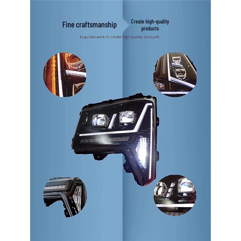 Adaptable Sinotruk Howo MAX Original LED Dual-Lens Headlight Assembly