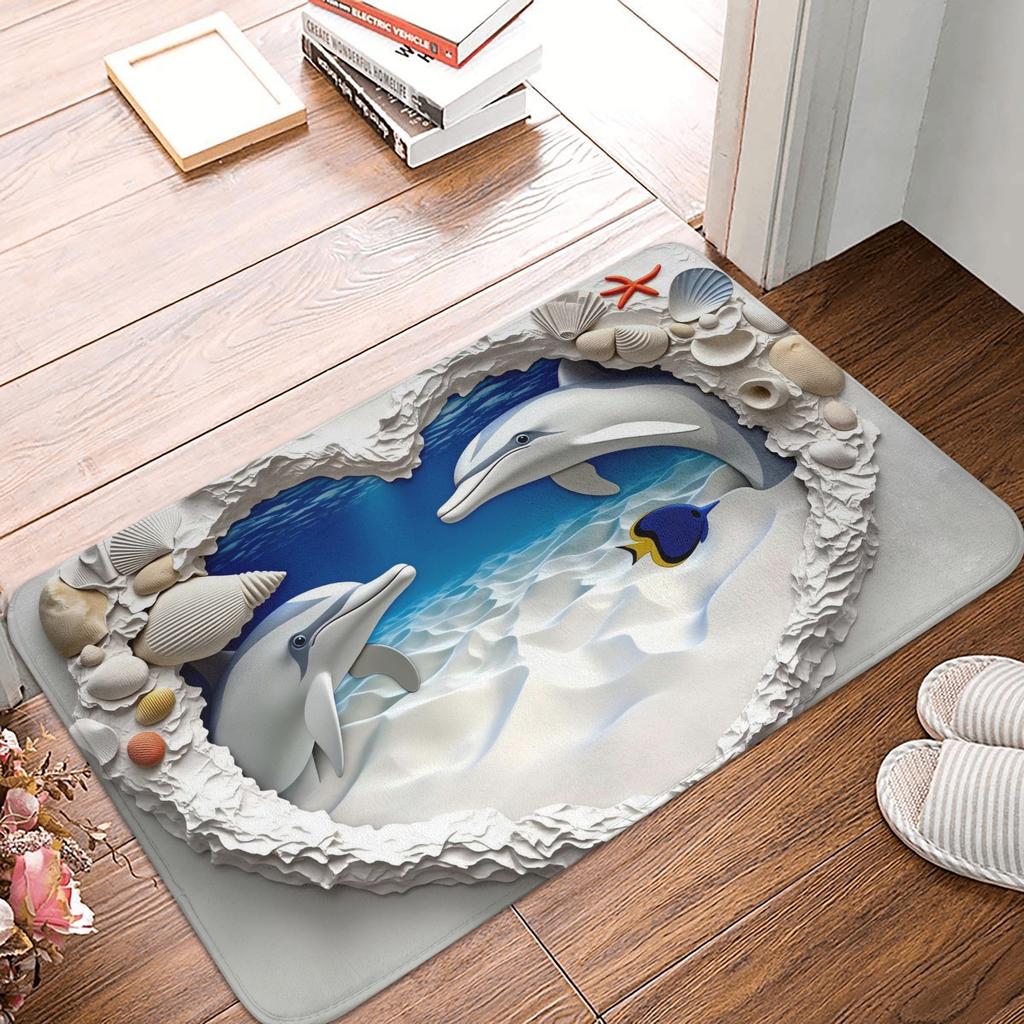 Summer Pool Beach Ball Design Gift Doormat Anti-Slip Kitchen Bathroom Mat Living Room Floor Door Entrance Carpet Rug