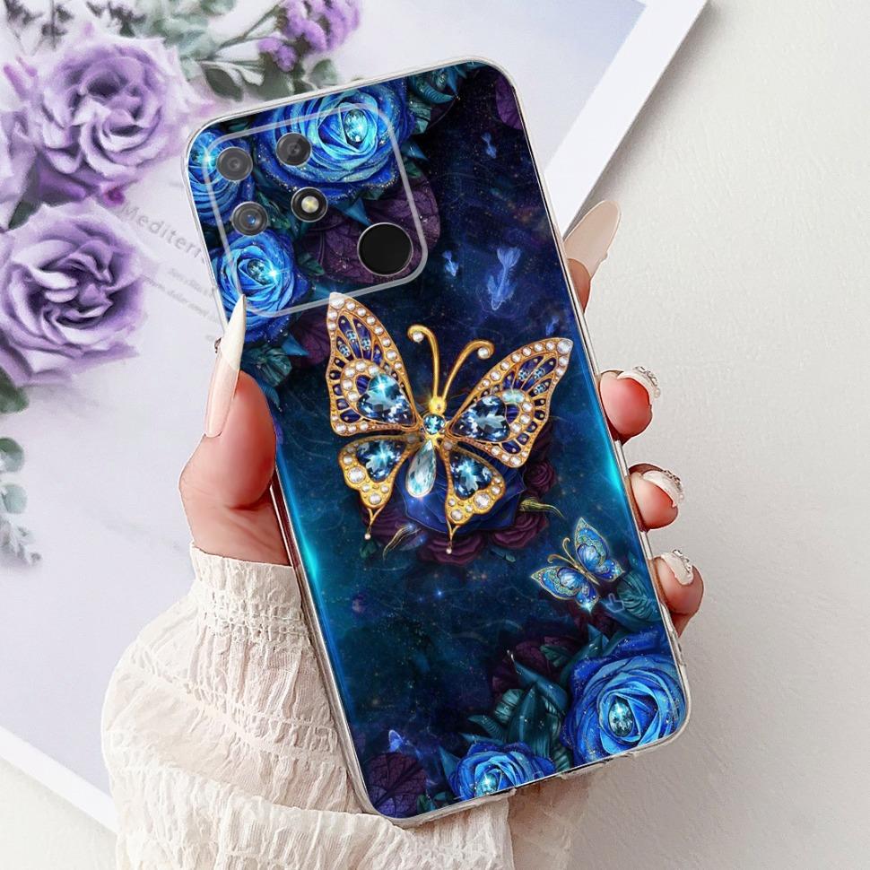 Soft Full RMX3430 Protective Cover For Realme Narzo 50A Casing Cat Pattern For Realme Narzo 50A Narzo50A Silicone Covers Case