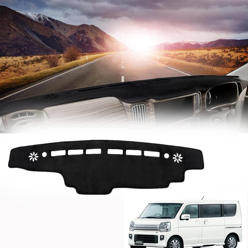 

Suzuki Every Van Every Wagon DA17W Приборная панель Приборная панель Солнце Жара Прочный Аксессуары для интерьера DA17V, Коврик, Чехол, Специфичный для автомобиля, Защита, чёрный