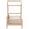 Daybed with Canopy 80 x 200 cm Solid Pine Wood