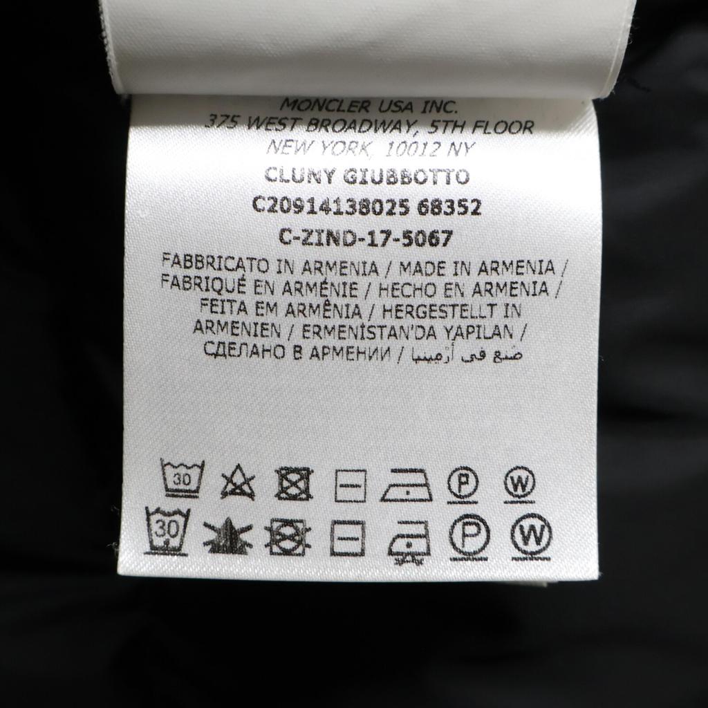 Moncler CLUNY Fur/hooded Down Jacket Jacket 3 blackUsed