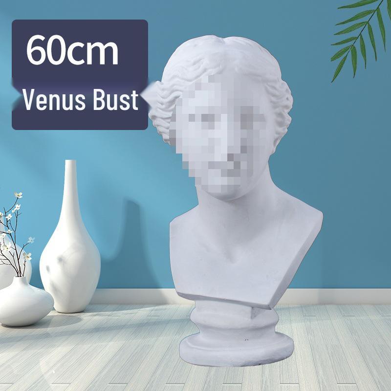 Plaster Cast Geometric Sculpture Set for Art and Photography