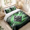 Bettwäsche-Set 1 Bettbezug 2 Kissenbezüge Borussia Mönchengladbach Aufdruck Schlafzimmer Heimdekoration