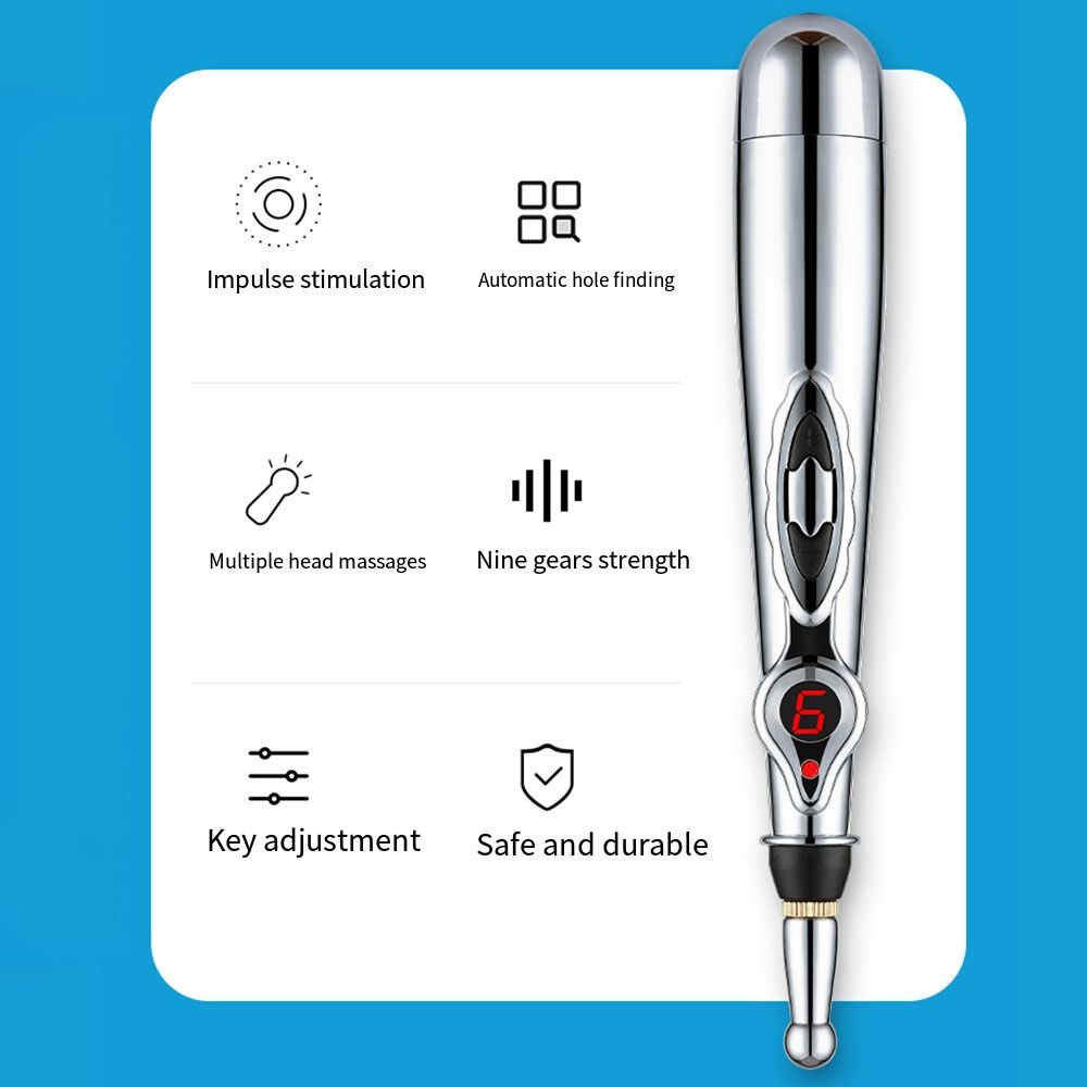 2/3/5 Heads Electronic Acupuncture Pen Safe Acupuncture Electric Massage Pen 9th Gear Meridian Energy Meridian Pen Neck