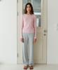 38 Come On Common Rib Knit Pants (Melange Gray)