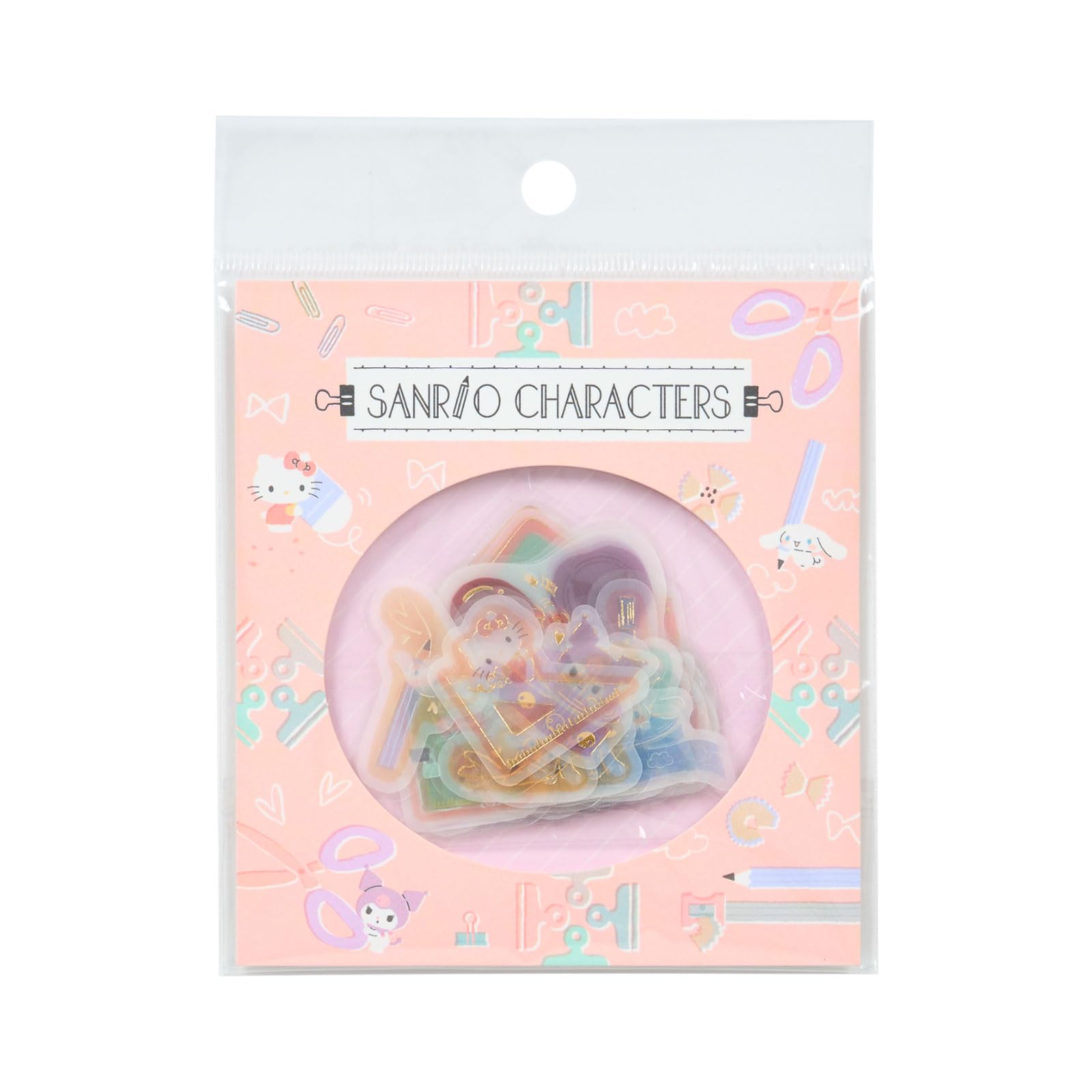 Sanrio Stationery Time Sanrio Characters Tracing Paper Stickers Pink 339113