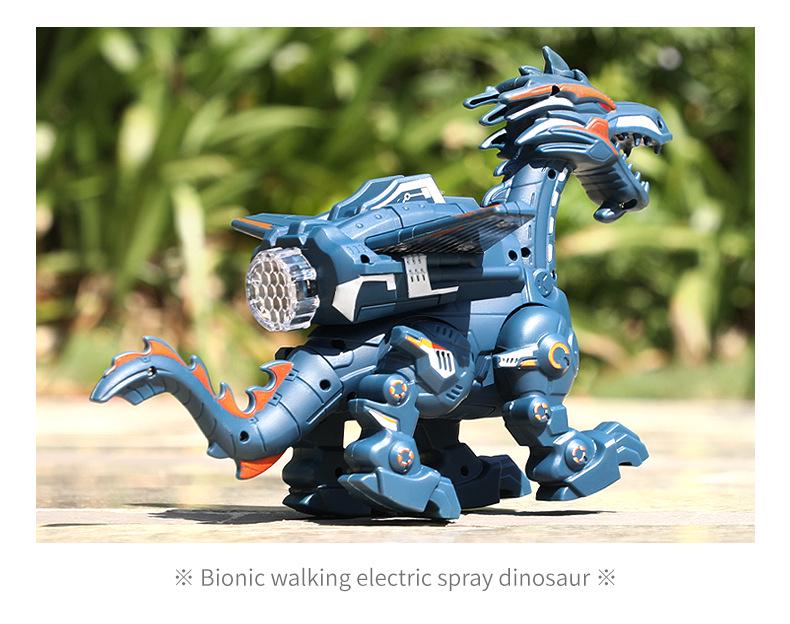 Tyrannosaurus Rex Electric Toy: Walking, Fire-Breathing Dinosaur Robot for Kids Aged 3-6