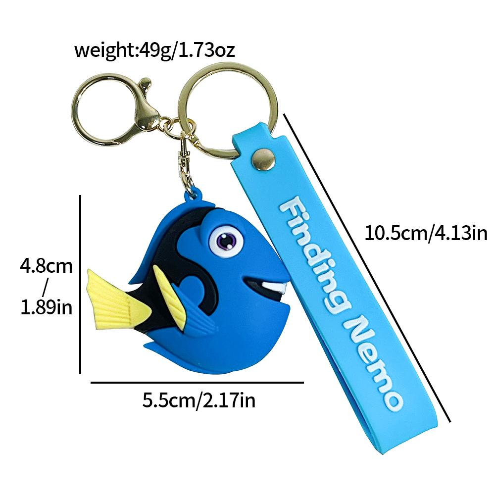 Llavero de Personalidad de Buscando a Nemo Dibujo Animado Pez Feo Nemo Dory Llavero Colgante Encanto para Bolso Accesorios para Llaves de Coche Juguetes Regalos