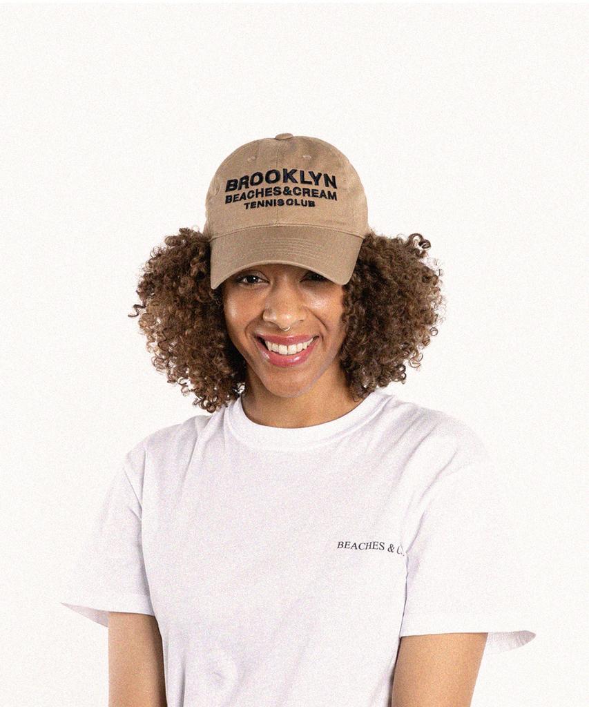 Bichiseuaenkeulim Brooklyn Tennis Club Ball Cap-Dark Beige