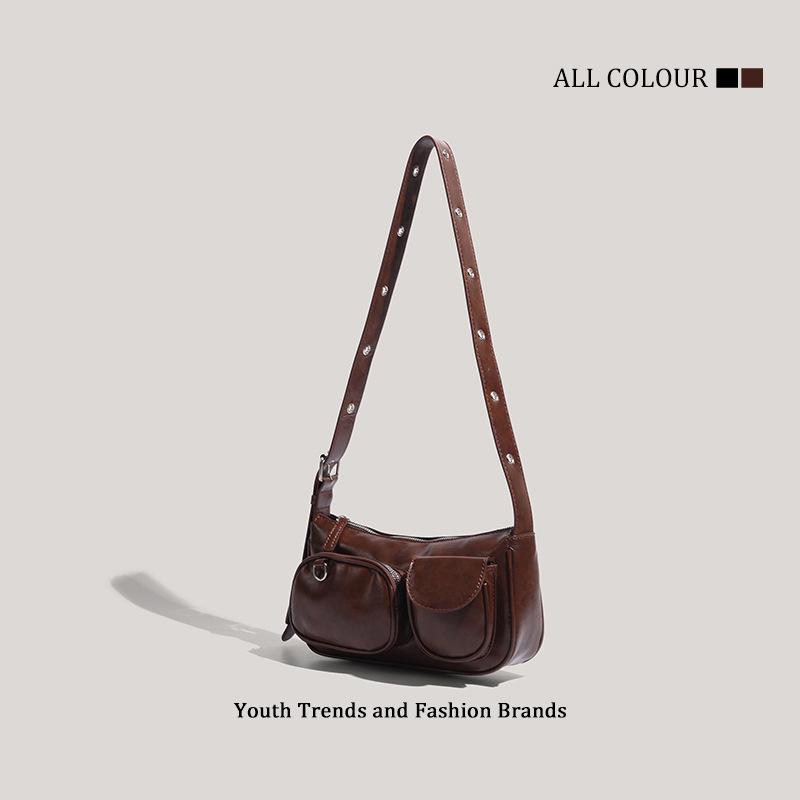 New niche design single shoulder armpit bag women's high-end casual versatile multi-functional messenger small square bag