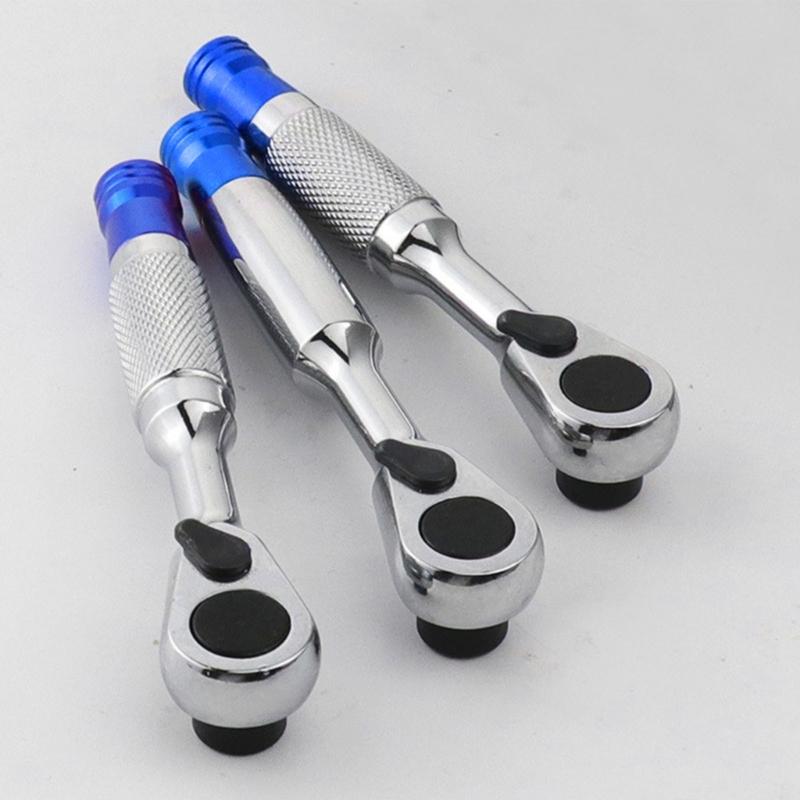 72 Tooth Reversible Ratcheting Wrench Ratcheting Tool for Tight Space Automotive Repair Home Improvement Quick Socket