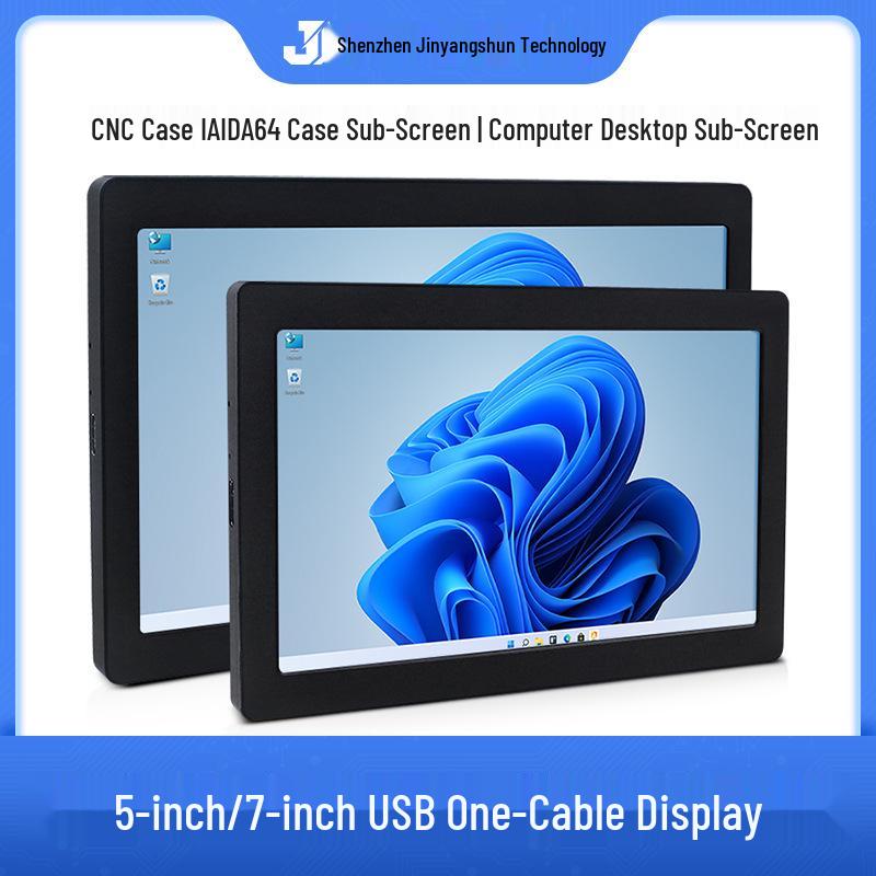 5-7 Inch IPS USB Secondary Display Monitor for Computer Data - Aida64 Compatible