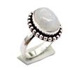 Moonstone Ethnic Handmade Ring Jewelry US Size-8 R 5588