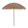 Outdoor Straw Thatch Sun Umbrella with Tassels for Villa Courtyard or Homestay