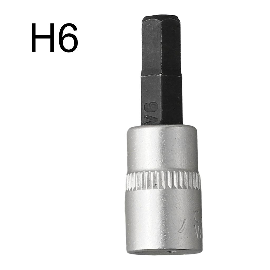 1 st Sexkantsskruvmejselbits 1/4 tum Drivuttag Spärrnyckeladapter Handverktyg Handverktyg H3 H4 H5 H6 H7 H8