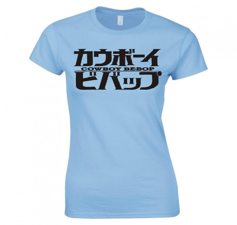 Cooy Bebop Logo Anime Unisexga Spike Spiegel Ladies Skinny Fit Tshirt S