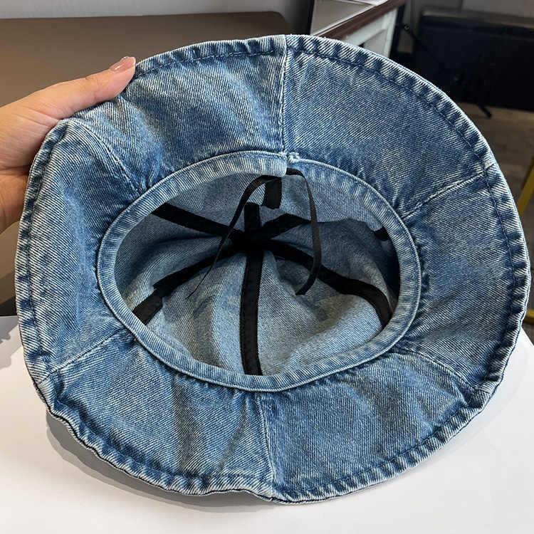 Spring and Autumn Old Cowboy Hats Children's Casual Versatile Bucket Hats Foldable Bucket Hats Show Washbasin Hat Tide