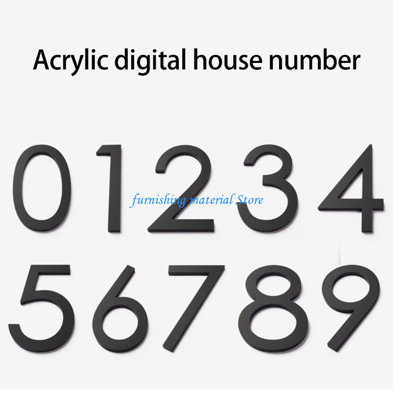 Y5GD Universal Acrylic Floating House Numbers Modern Numbers Address Sign Door Label For Apartments And Offices