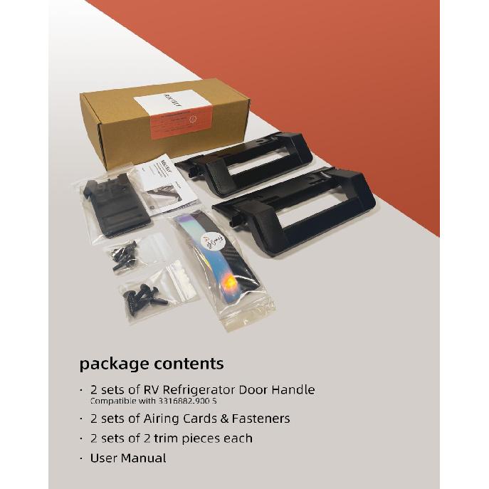 2025 Upgraded 332900 RV Refrigerator Door Handle Holder Compatible With Dometic 332.900 S,Std Dr Handle Combo-6/8 Amii DM2672, DM2682, DM2872,