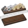 Supporto Display per Monete Challenge a 4 File (Finitura Noce) Custodia Collezionista Monete