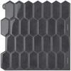 Self-adhesive Stereo Wall Stickers Waterproof 3D Peel and Stick Backsplash 12" x 12" Oil Proof Wall Tile for Kitchen Bathroom
