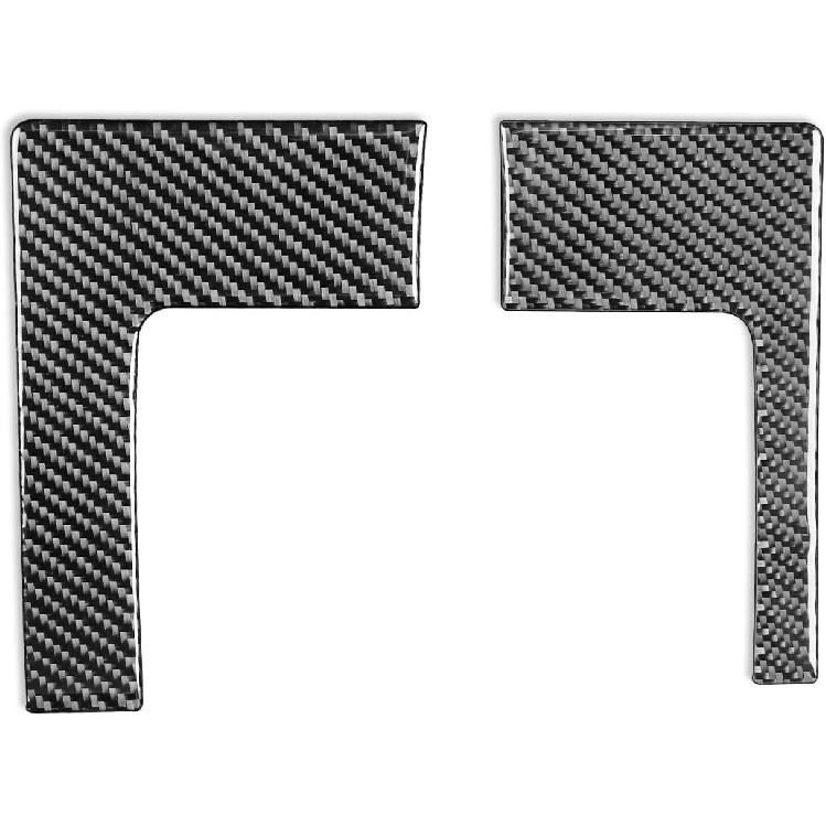 Carbon Fiber Headlight Switch and Air Vent Trim for Dodge RAM 1500 2500 3500 2013-2018,Dashboard Light Control Panel & AC Outlet Frame Sticker