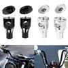 Motorcycle Handlebar Riser Kit Harley Cruiser Bobber Custom Bike Chrome Black 22mm 25mm Height Extension